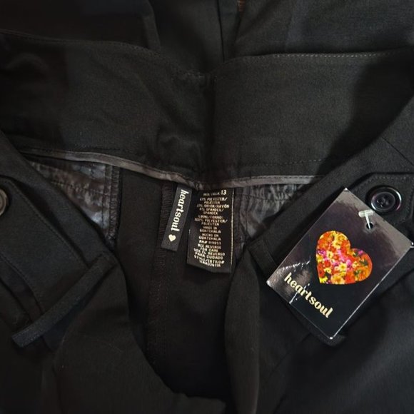 NWT HeartSoul black sz Junior 13 pants - Picture 3 of 4